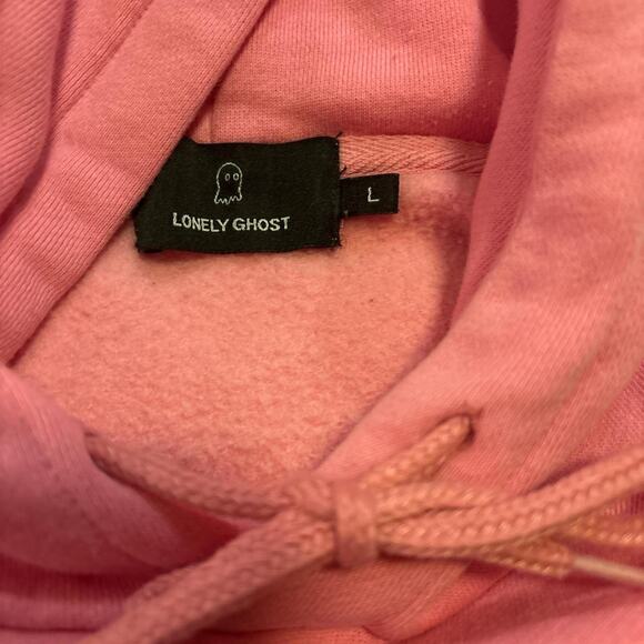 Pink Lonely Ghost hoodie large - Picture 2 of 8